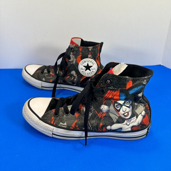 Converse Chuck Taylor All Star HI DC Comics Harley Quinn, 152599C Women's sz 7 - Picture 1 of 9